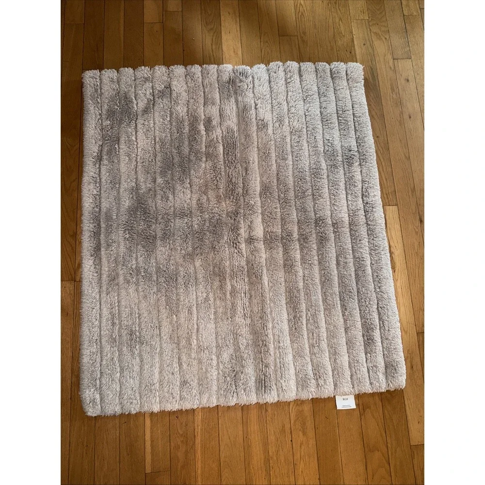 Restoration Hardware Ribbed 100% Cotton Bath Rug 30